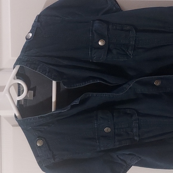 Size 16 Short Sleeve Denim Utility Jacket/Top - Picture 8 of 11